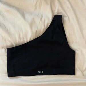 Set Active One Shoulder Sports Bra